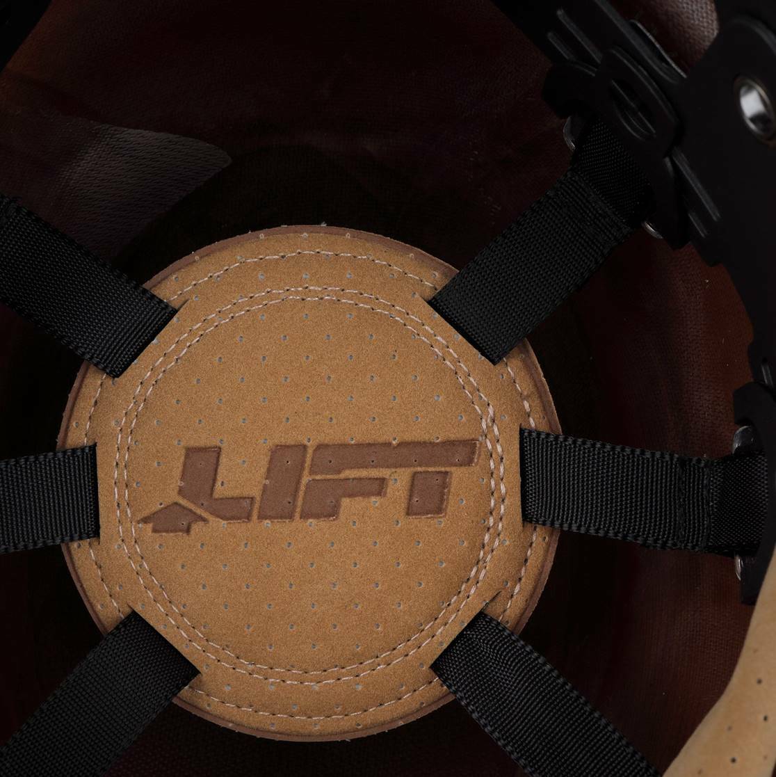 LIFT Safety DAX Red Full Brim Hard Hat w/ Ratchet Suspension
