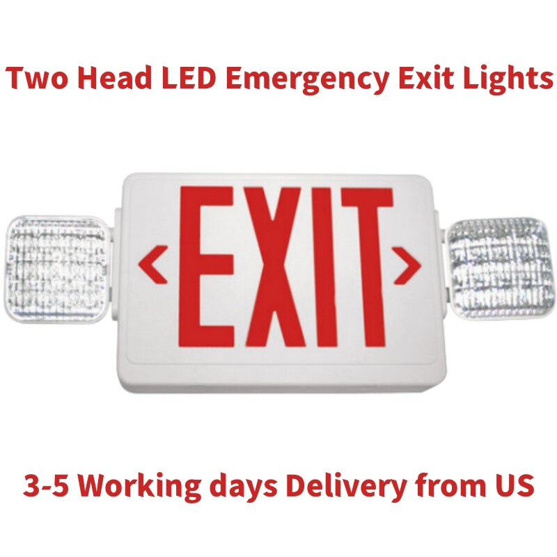 LED Exit Sign – Self Luminous – Red – 5 Years Warranty – Single Sided /120-277V
