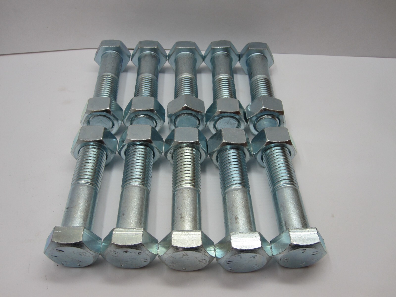 3/4″-10×3-1/4″ Hex Cap Screws Bolt with Nuts 307A Zinc Plated 3/4×3.25 QTY of 20