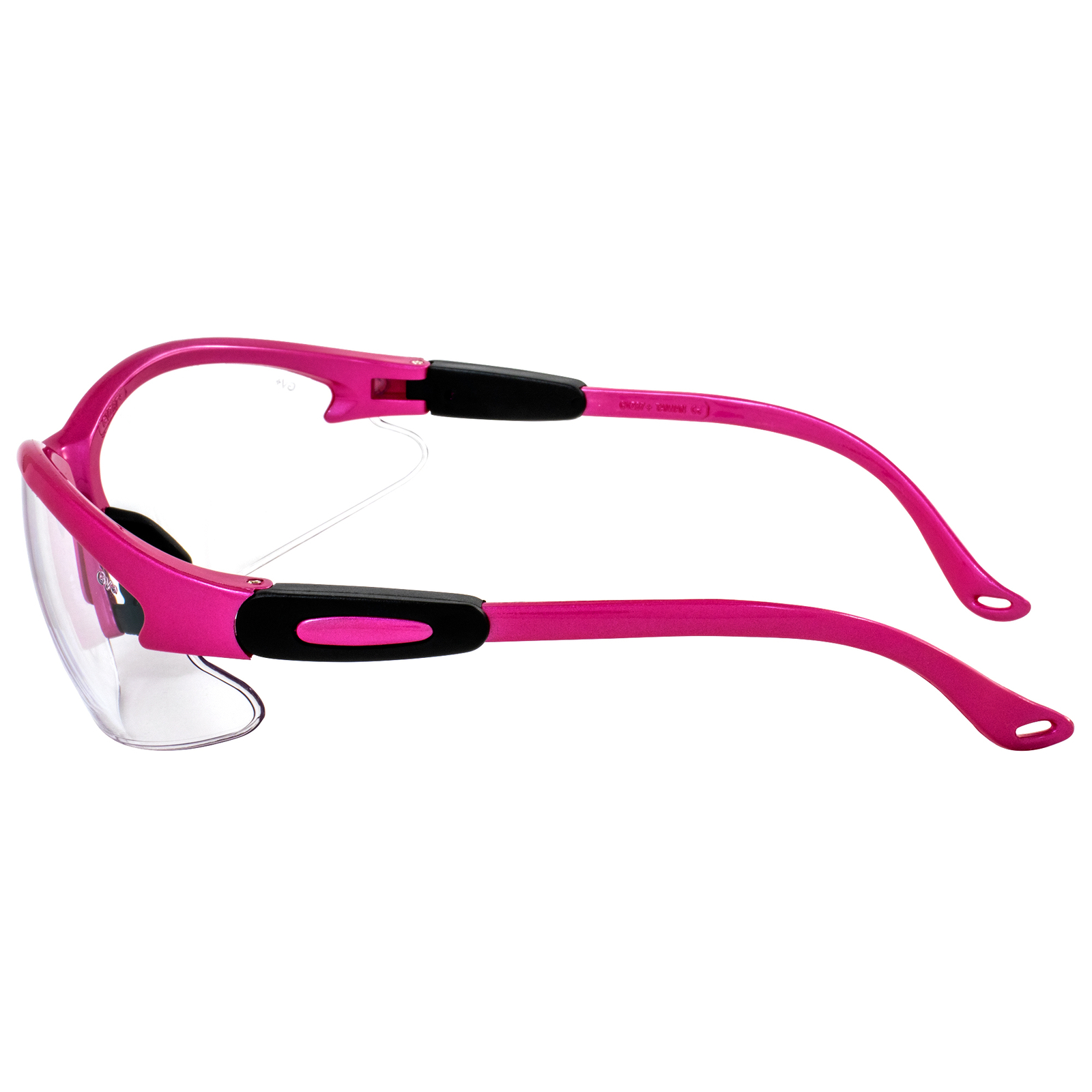 Global Vision Cougar Hot Pink Safety Glasses with Clear Lenses