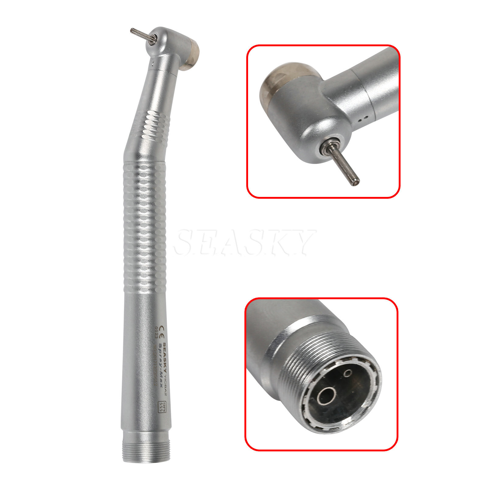 2xNSK Style Dental High Speed Handpiece Push Button head 2 Holes SK Y1BA2 in USA