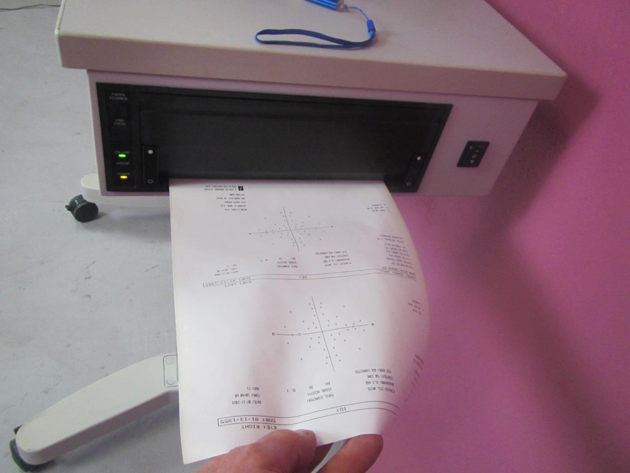 Zeiss Humphrey HFA II 745 Ophthalmic Visual Field Analyzer w/ Printer & Table