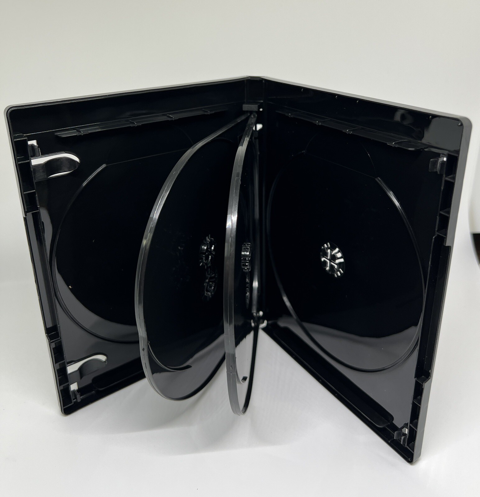2 PCS NEW 15mm 4K ULTRA HD BLACK 6-DISC CASE, BOOKLET CLIPS, PS6-15MM UHD