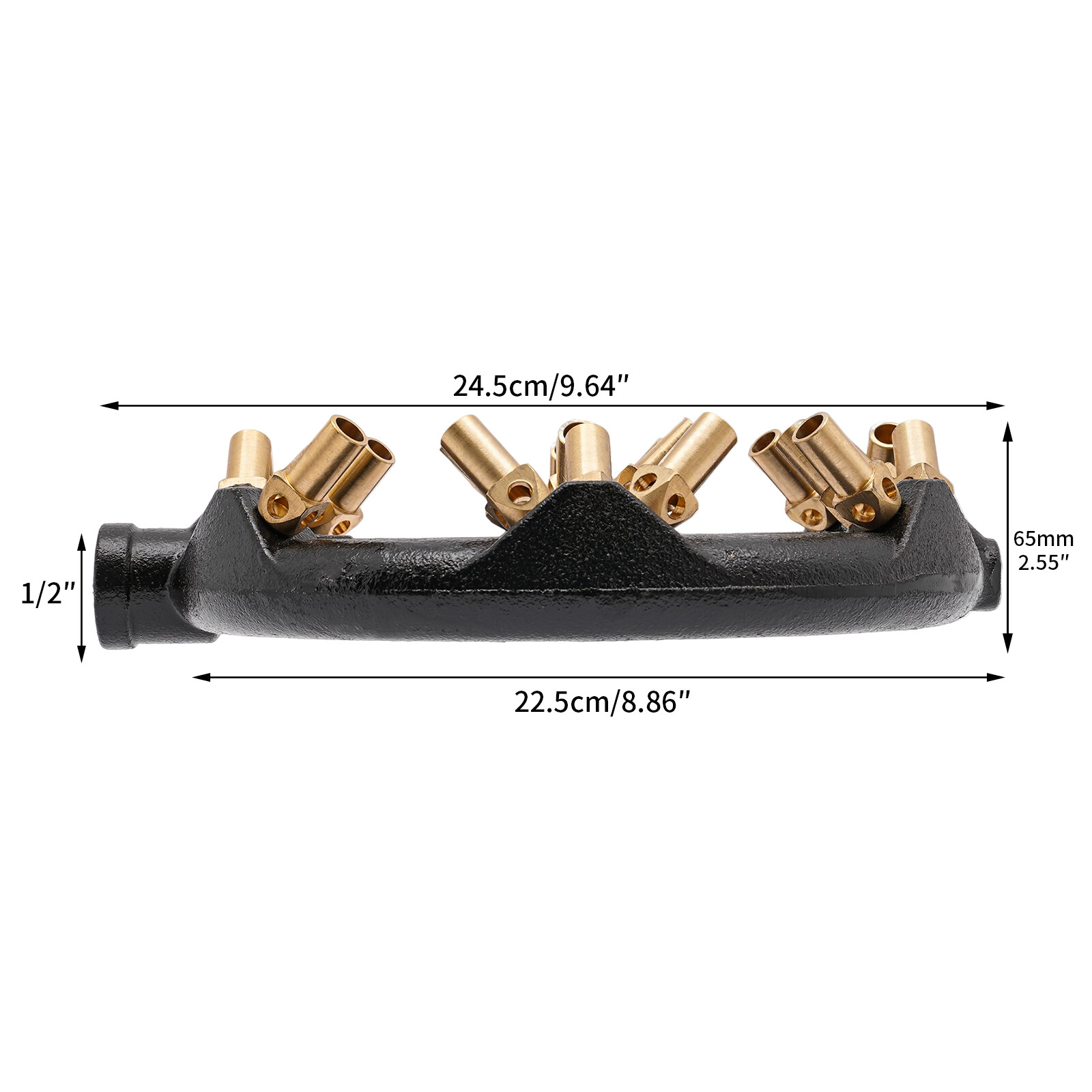 23 Tips Heads Jet Burner Round Shape Natural Gas Jet Burner 22.5cm Cast Iron NEW