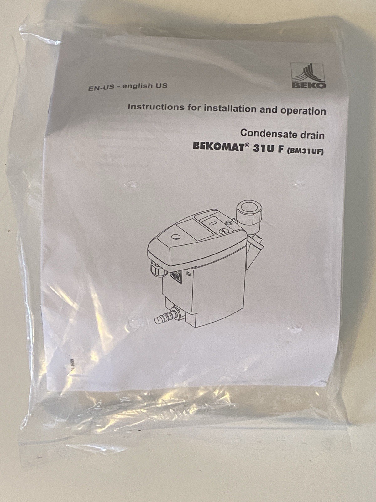 BEKOMAT ELECTRONICALLY LEVEL-CONTROLLED CONDENSATE DRAIN 31U Stand-Alone, NIB.