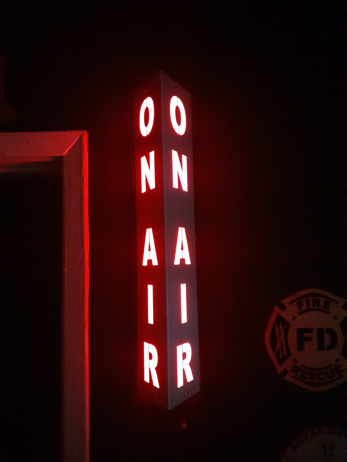 Lighted Sign «ON AIR» Aluminum 120V w/ Remote & Bluetooth. 18 inch