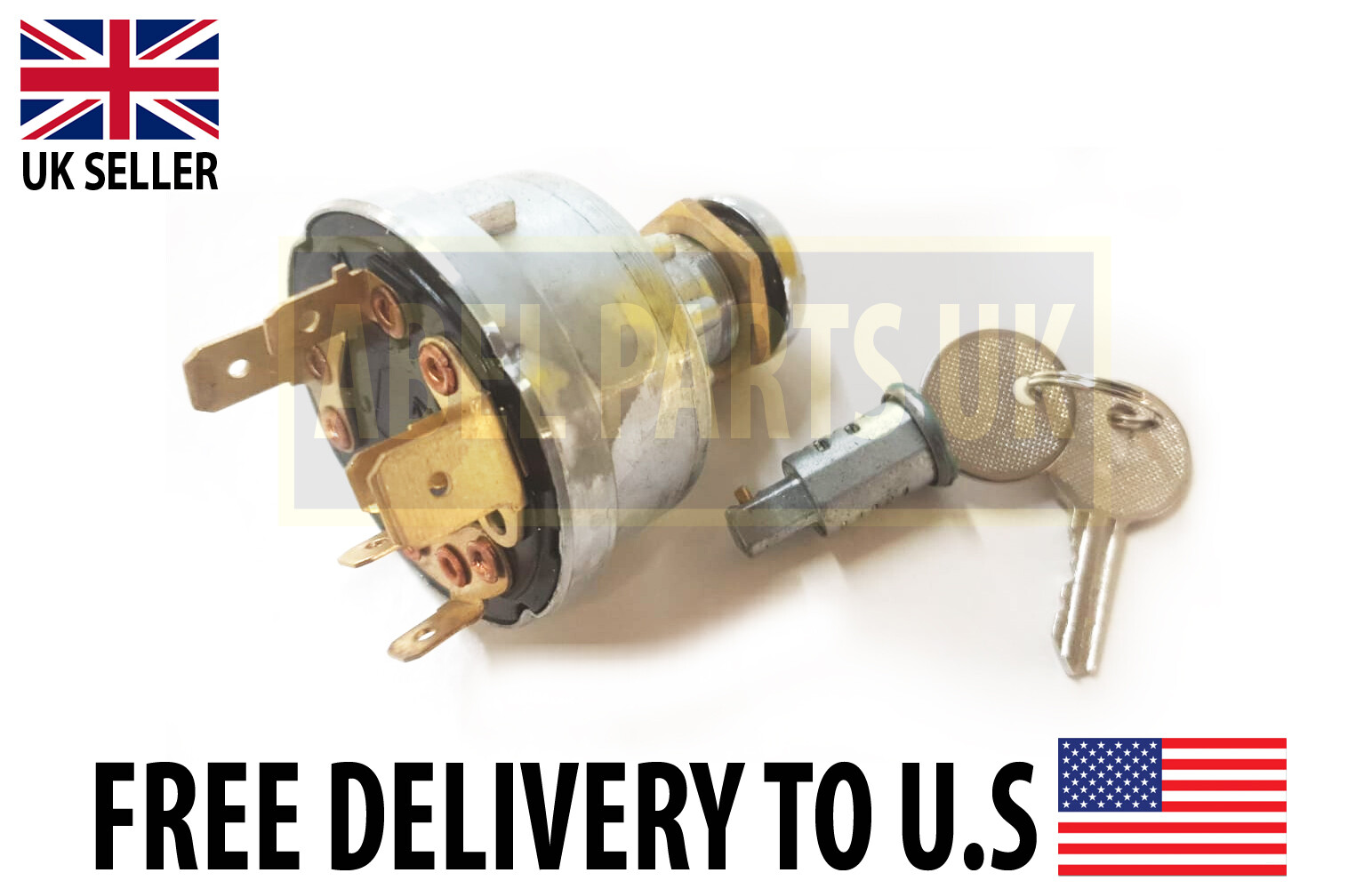 JCB PARTS – IGNITION SWITCH BODY + BARREL & KEYS (PART NO.701/03400, 701/05500)