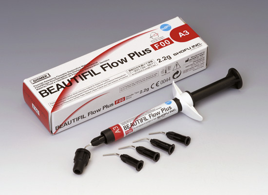 BEAUTIFIL Flow Plus F00 Zero Flow flowable Restorative 2.2g Syringe + Tips SHOFU
