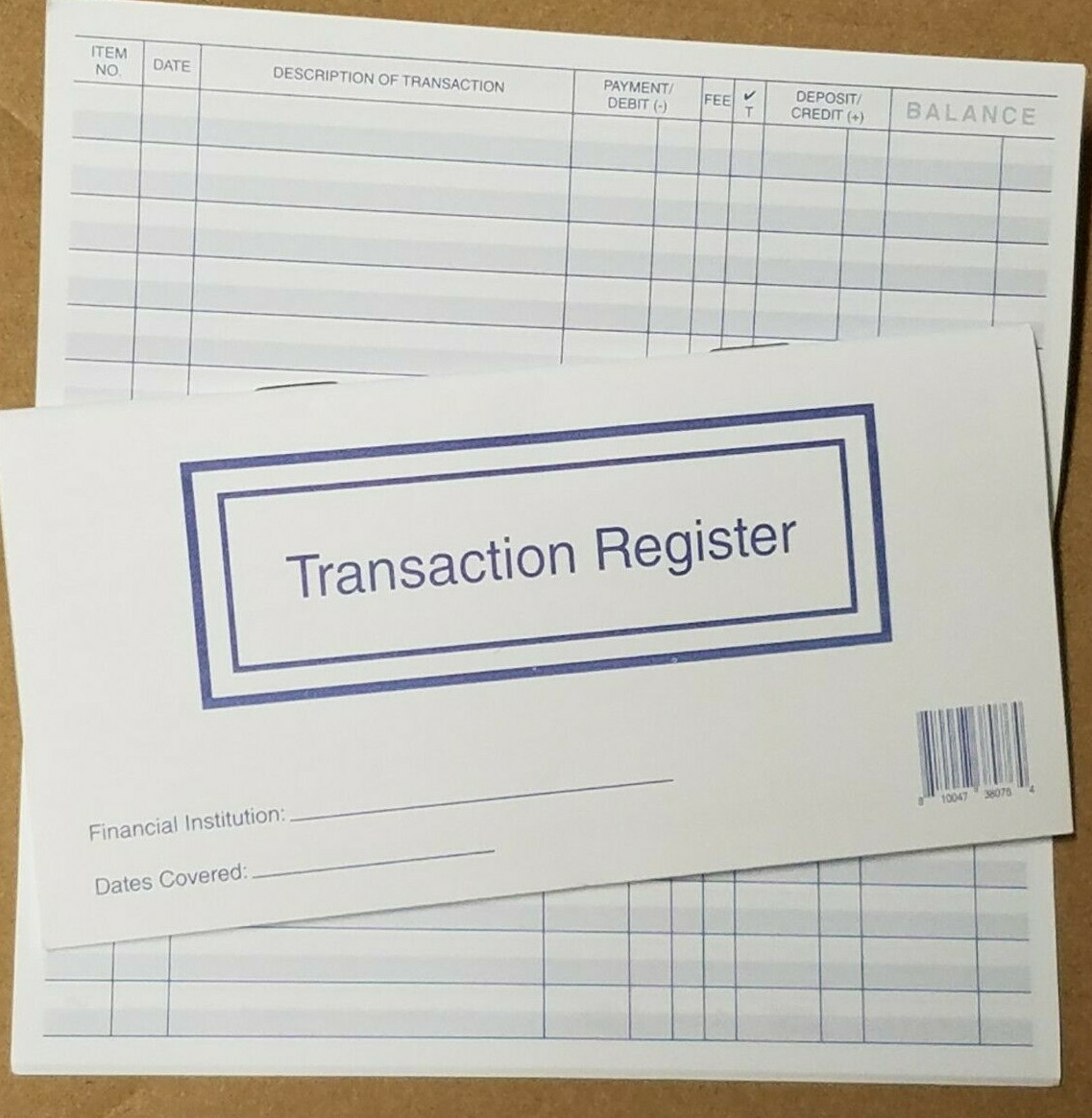 Checkbook Transaction Registers 2023 2024 2025 Calendar Check Book Register