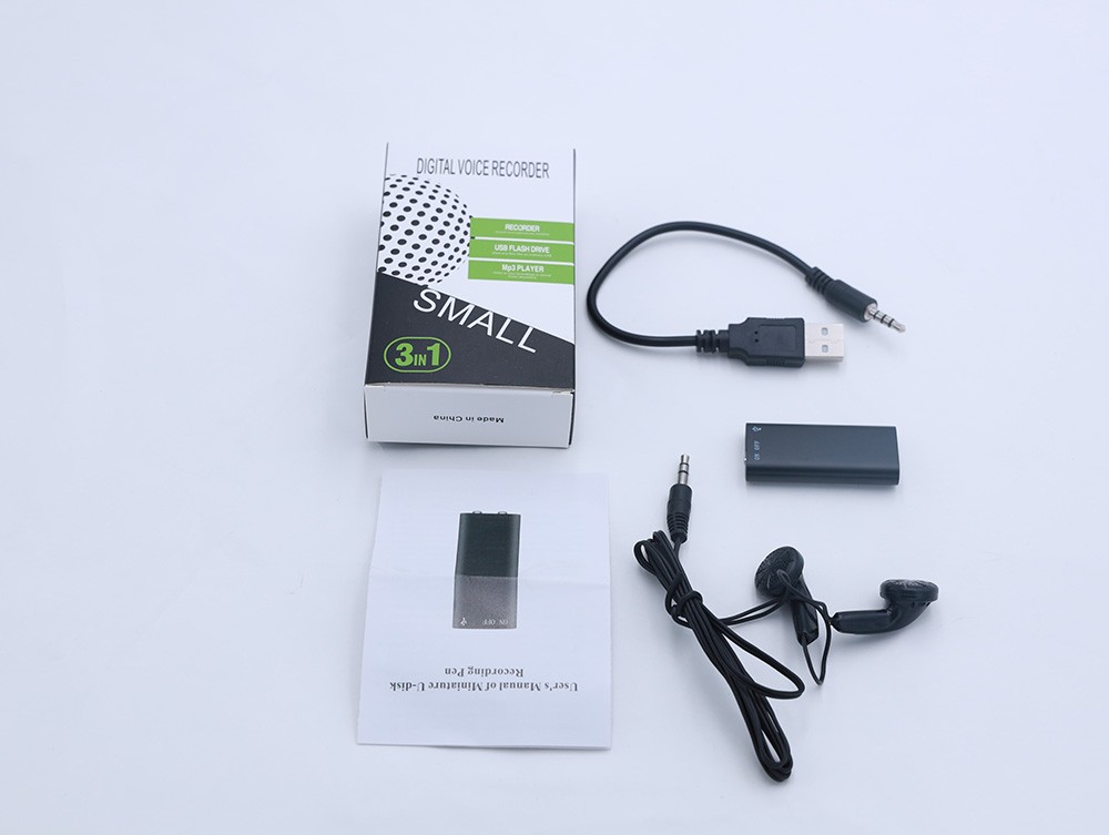 Voice Spy Digital Activated Recorder Mini Audio Hidden Dictaphone 16GB Device