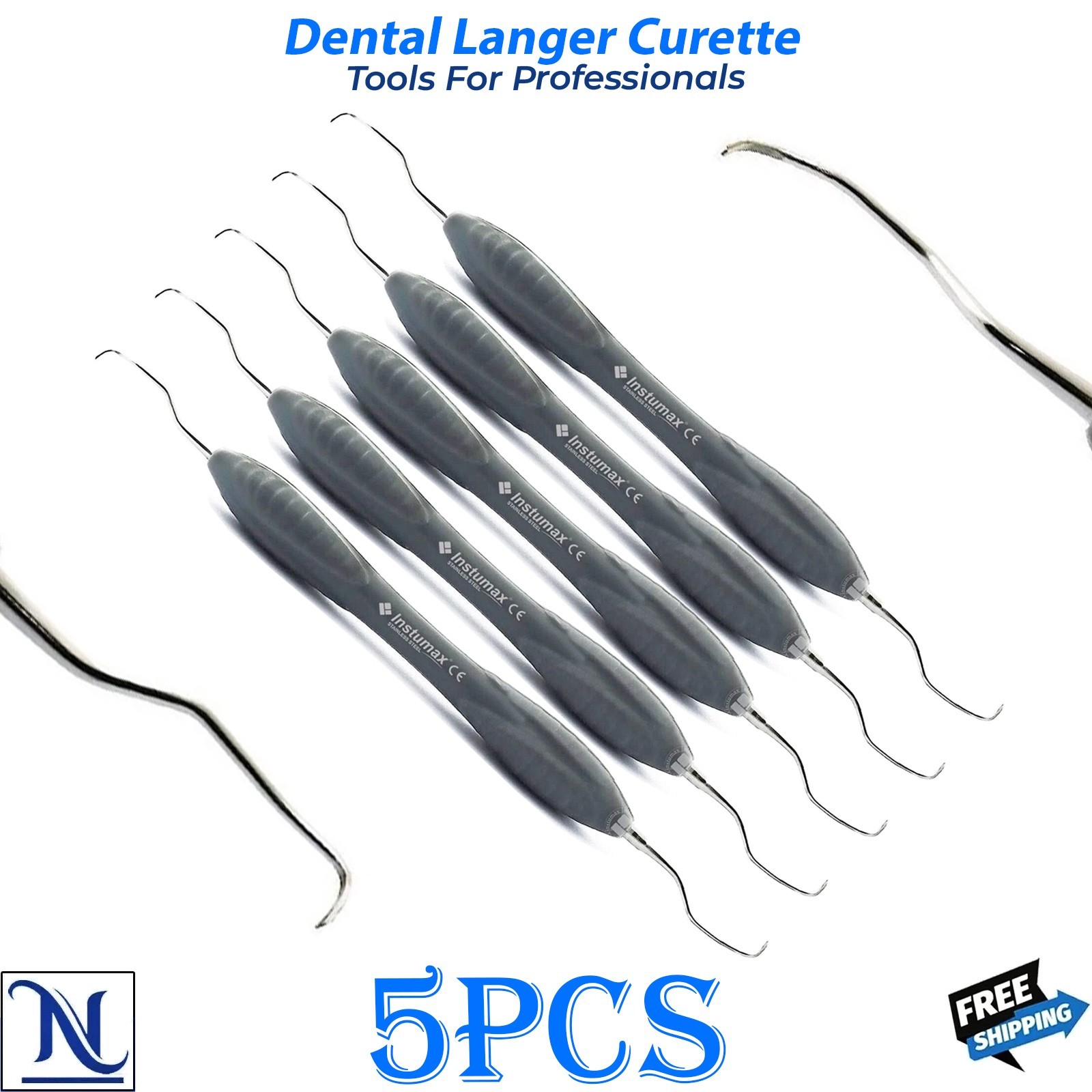 Professional Langer Universal Curette Periodontal Scaling Instrument Stainless