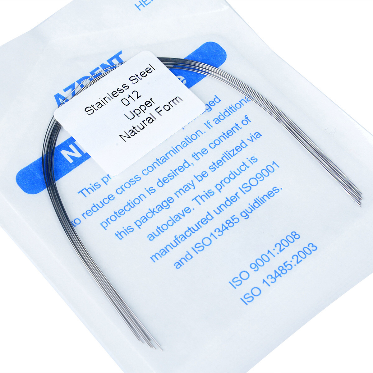 Dental Ortho Stainless Steel Round Arch Wire Natural 12/14/16/18/20 Upper/Lower