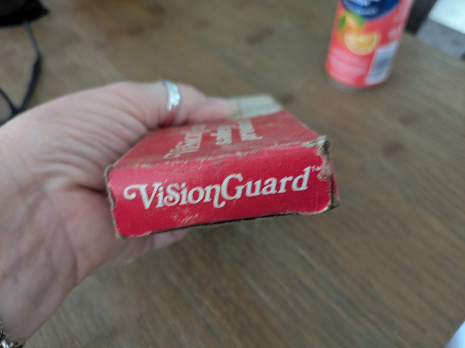 Vintage 1960 VisionGuard Full Frame Safety Glasses, Clear Lens, Gray/Black Frame