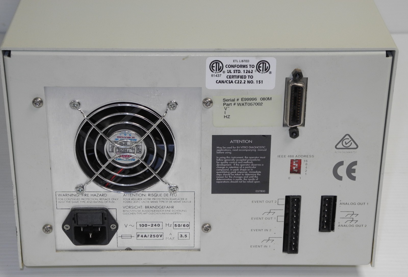 Waters 996 Photodiode Array Detector WAT057002