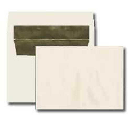 A2 Invitation Envelope, Gold Foil Lined, Natural Wove, 4 3/8” x 5 ¾”, Box of 250