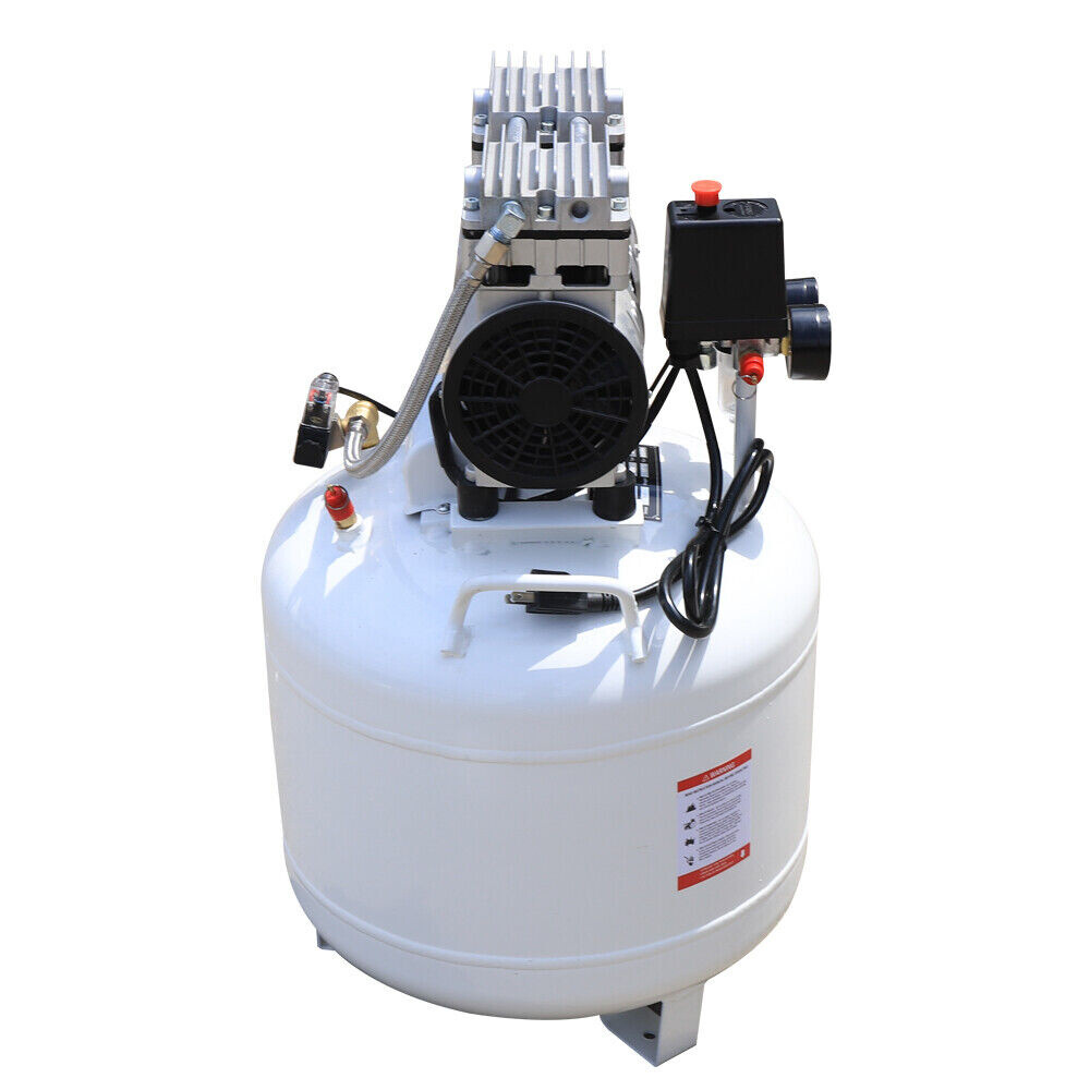 110V 40L Portable Dental Air Compressor Oil Free Silent Air Pump 41*41*65cm NEW