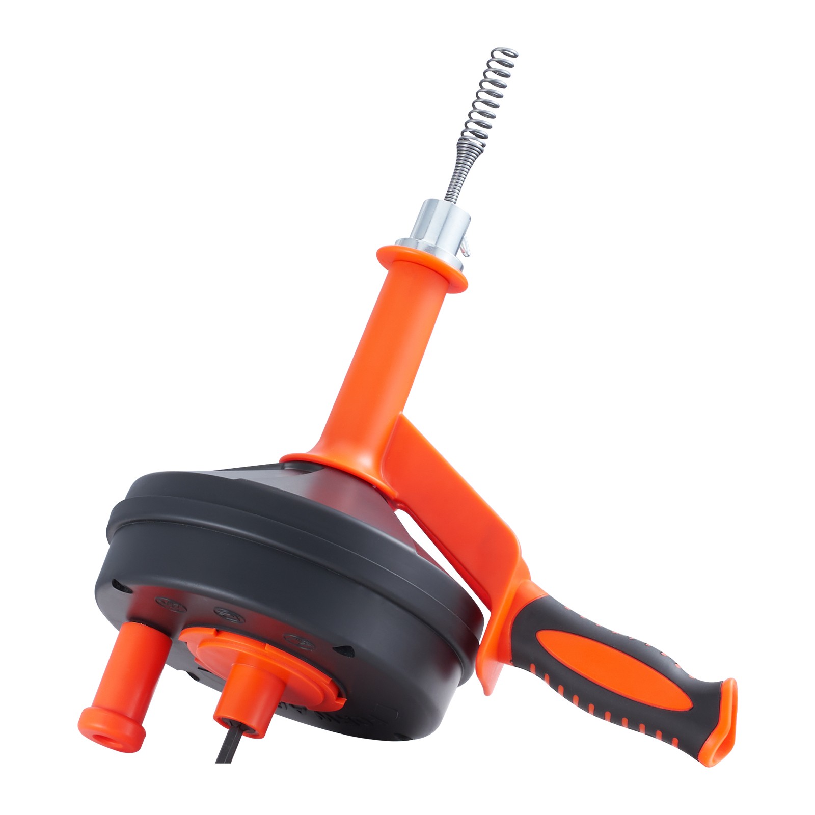 VEVOR Drain Auger 25ft 1/4in Drum Plumbing Drain Snake Clog Remover Manual-feed