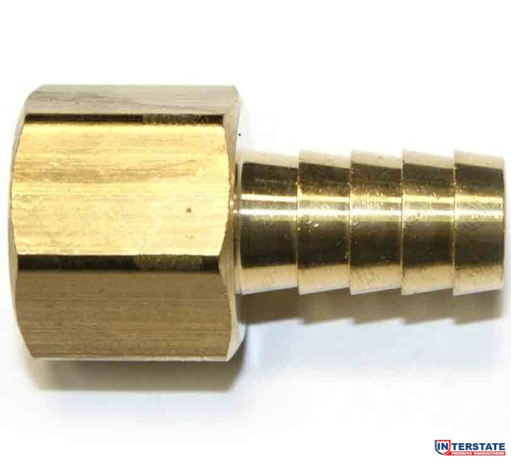 1/2″ Barb x 1/2″ FEMALE NPT End, Brass Hose Fitting, Connector FF88