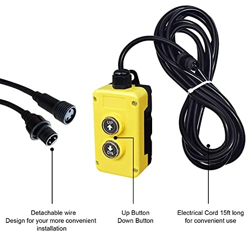 3 Wire Dump Trailer Remote Control Switch 12V DC Single Acting Hydraulic Pump