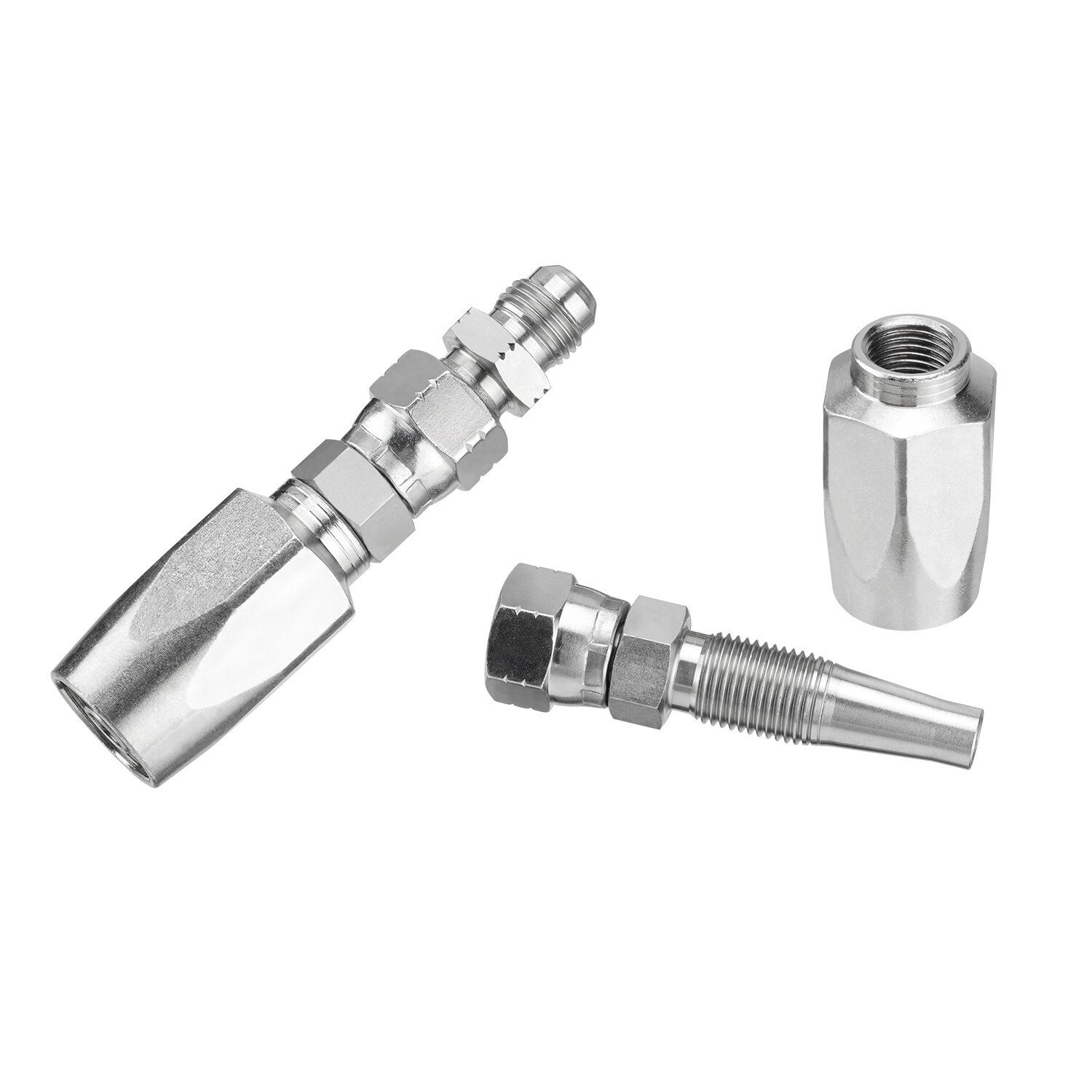Hydraulic Hose Repair Kit 1/4″ 3/8″ 1/2″ ID For R16 R19 2-Wire Hydraulic Hoses