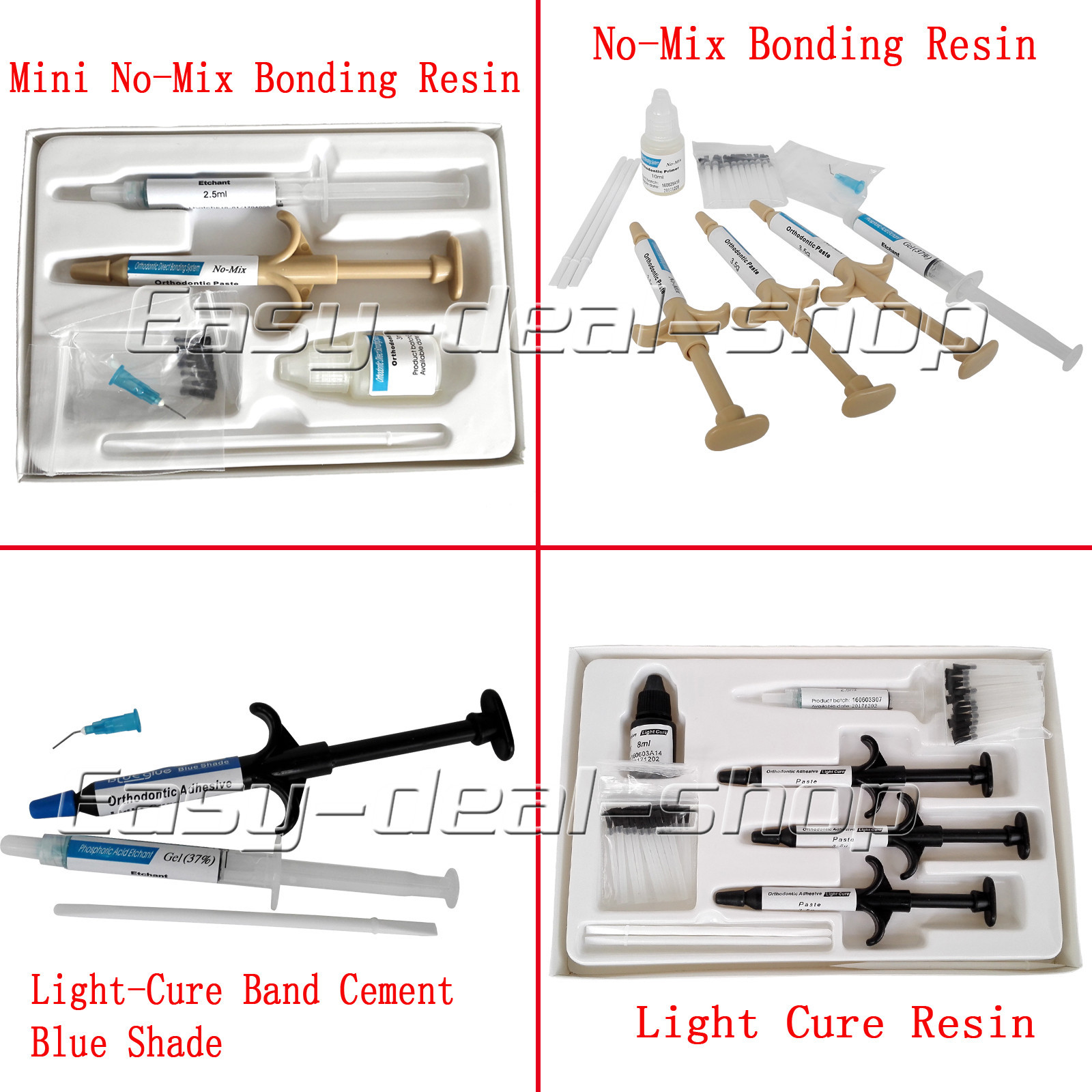 NEW! Dental Orthodontic Adhesive /Mini/No-Mix Bonding/Light Cure/Blue Glue EASY