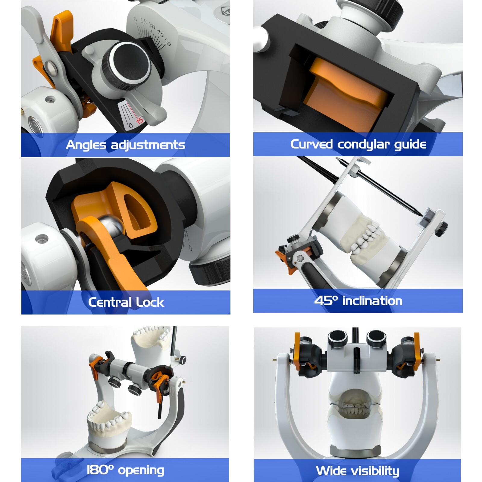 BIOART Semi-Adjustable Articulator A7 Plus with Standard Facebow, Plastic Case