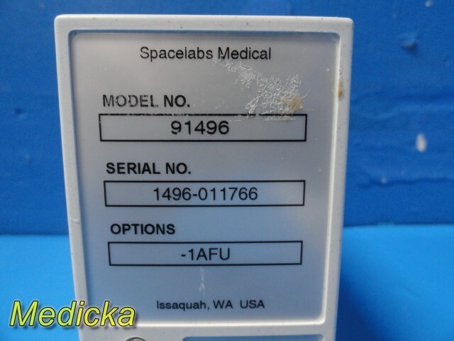 Spacelabs 91496 Multiparameter COMMAND Module ONLY, SOFTWARE V2.01.07 /06 ~29601