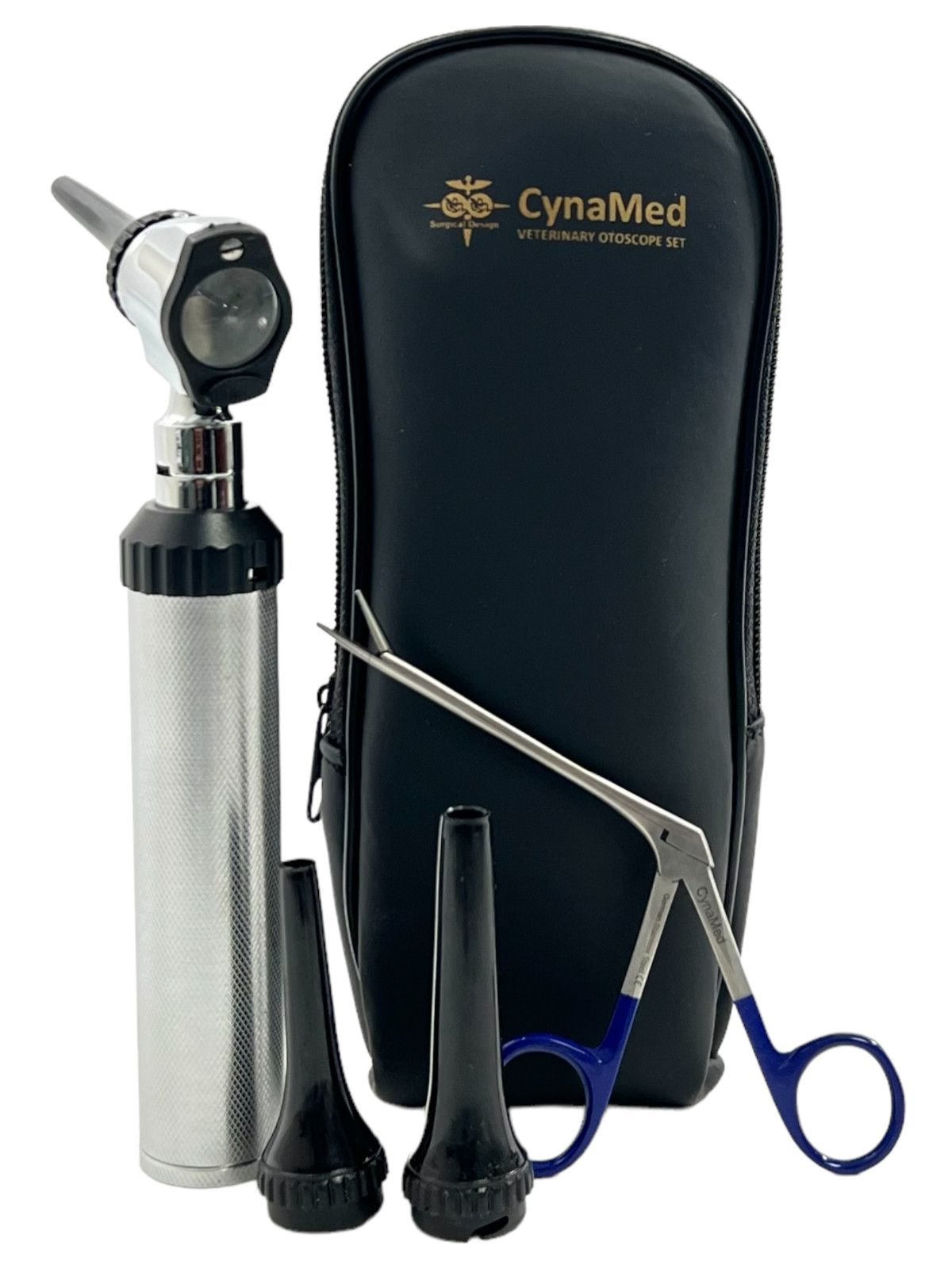 New Led Veterinary Otoscope Set Animal Diagnostic Instrument W/ Alligator Forcep
