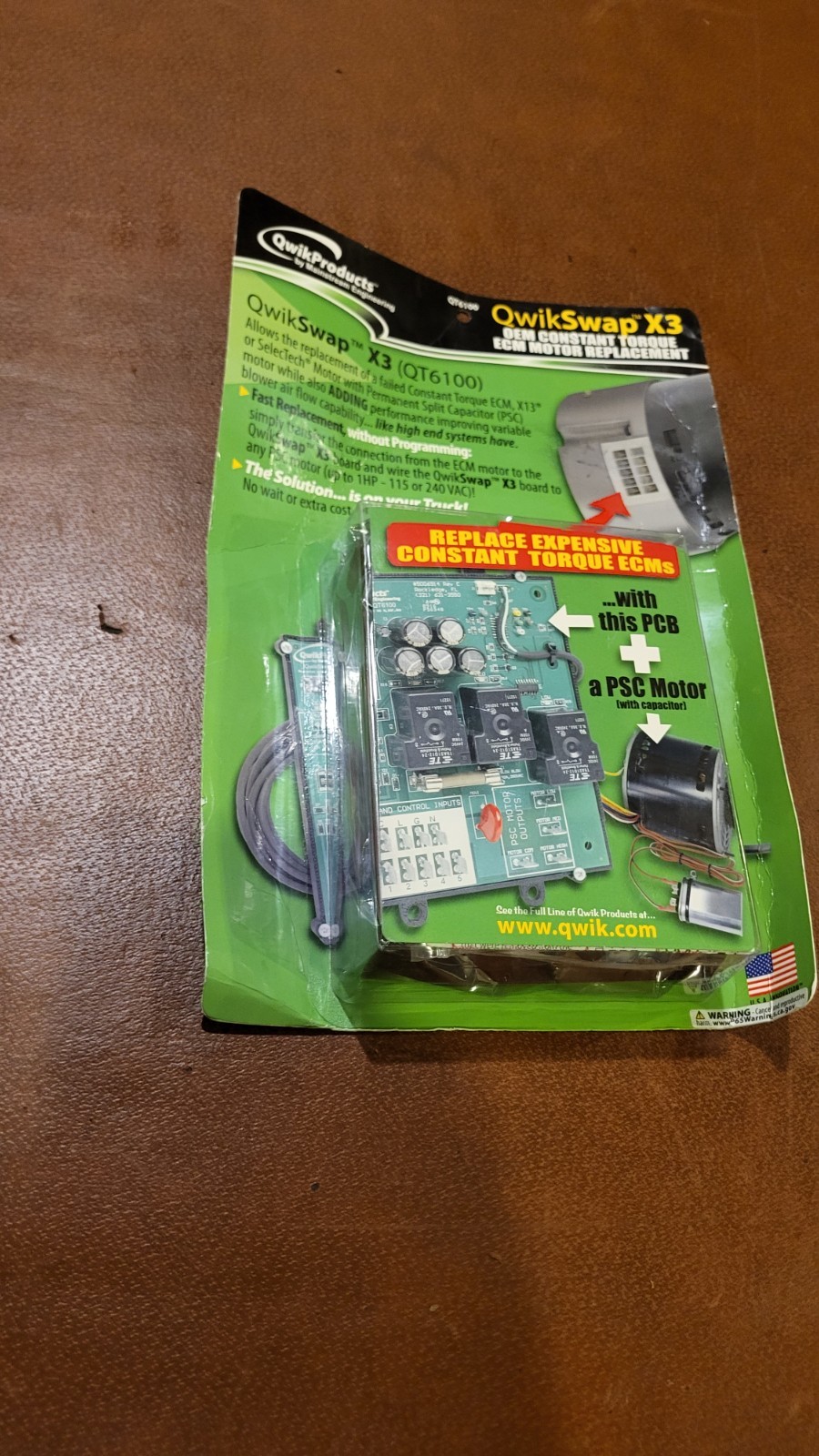 QT6100 NEW – QwikSwap X3 115/240 V Universal ECM Blower Motor Replacement Board