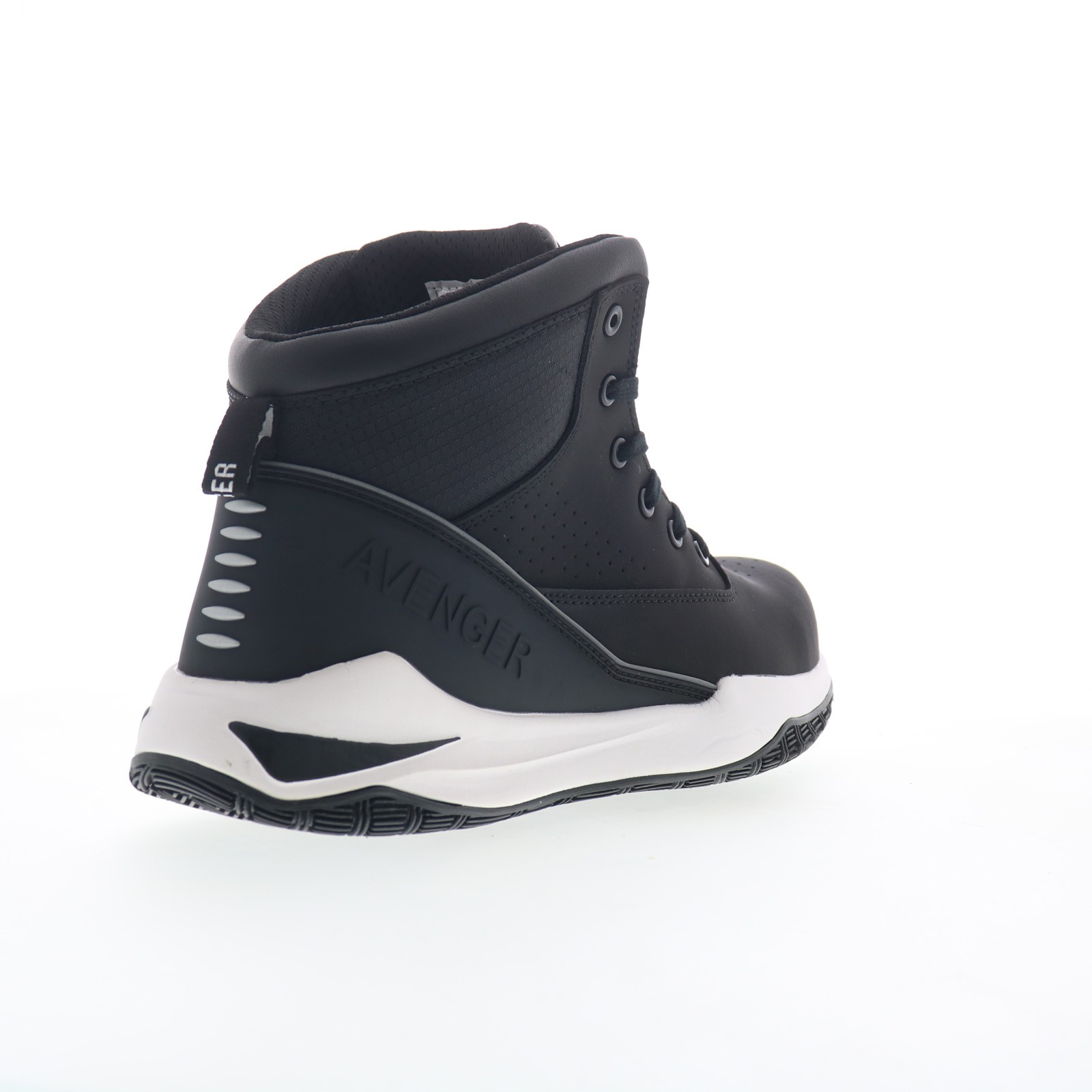 Avenger Reaction Mid Carbon Toe Slip Resistant Mens Black Wide Work Boots