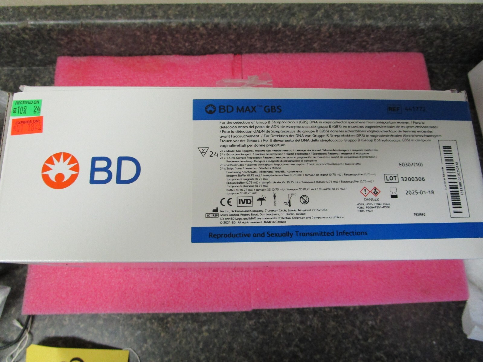 BD Max GBS Ref 441772 Testing Kit – Becton Dickinson