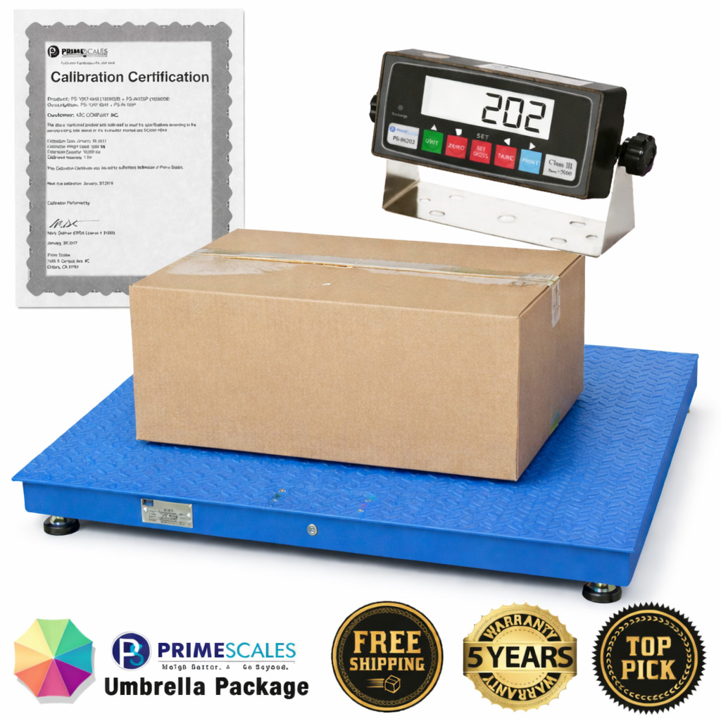 Prime Scale PS-4040-NN 40″ x 40″ Floor Scale warehouse Pallet Scale 10000 lbs