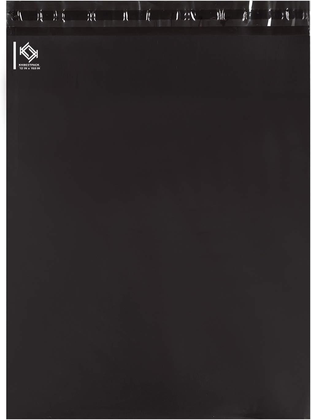 KKBESTPACK 12×15.5 Poly Mailer Envelopes Shipping 12″ x 15.5″ 50pcs, Black