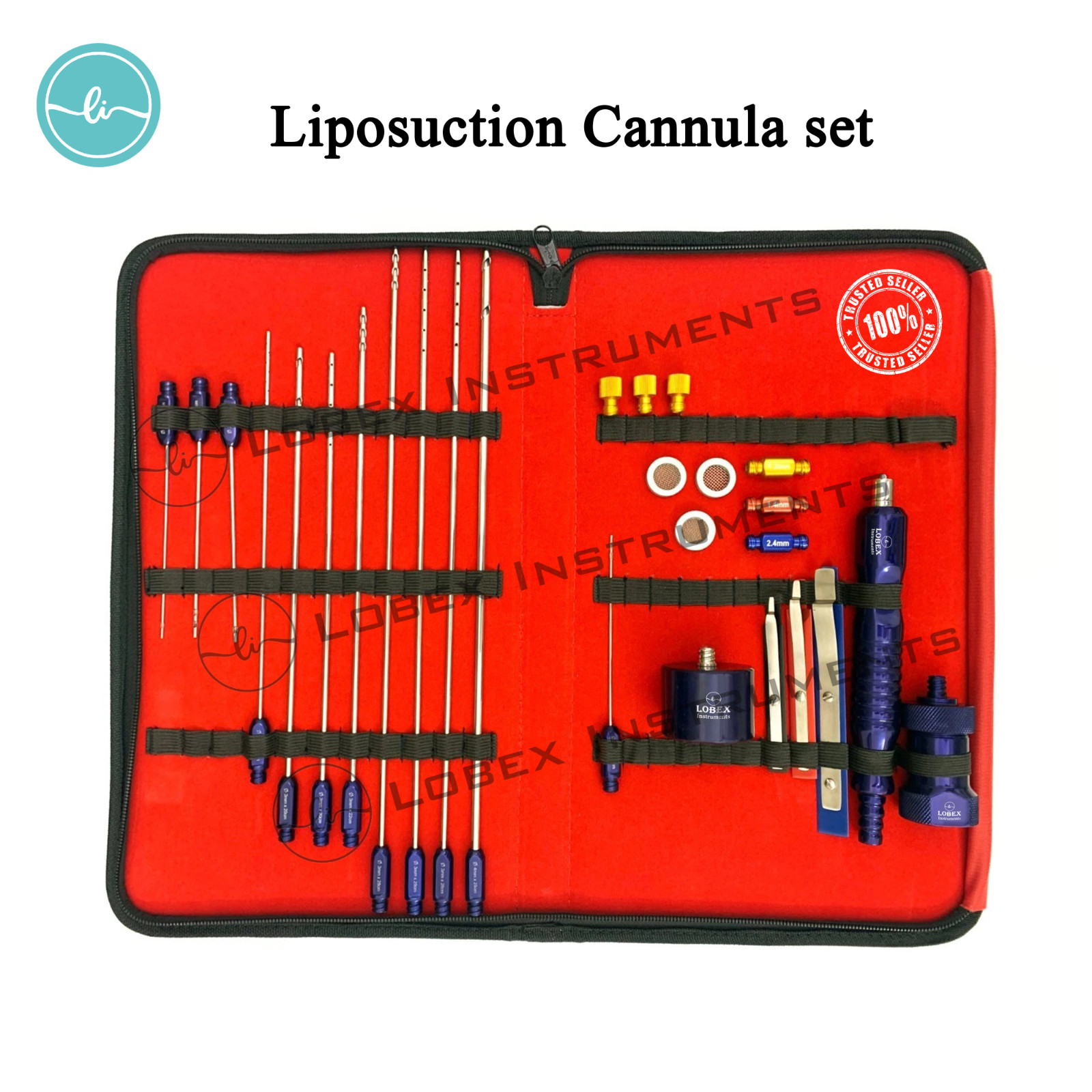 Liposuction Cannulas Set of 27 pcs for face and neck made in Premium Quality