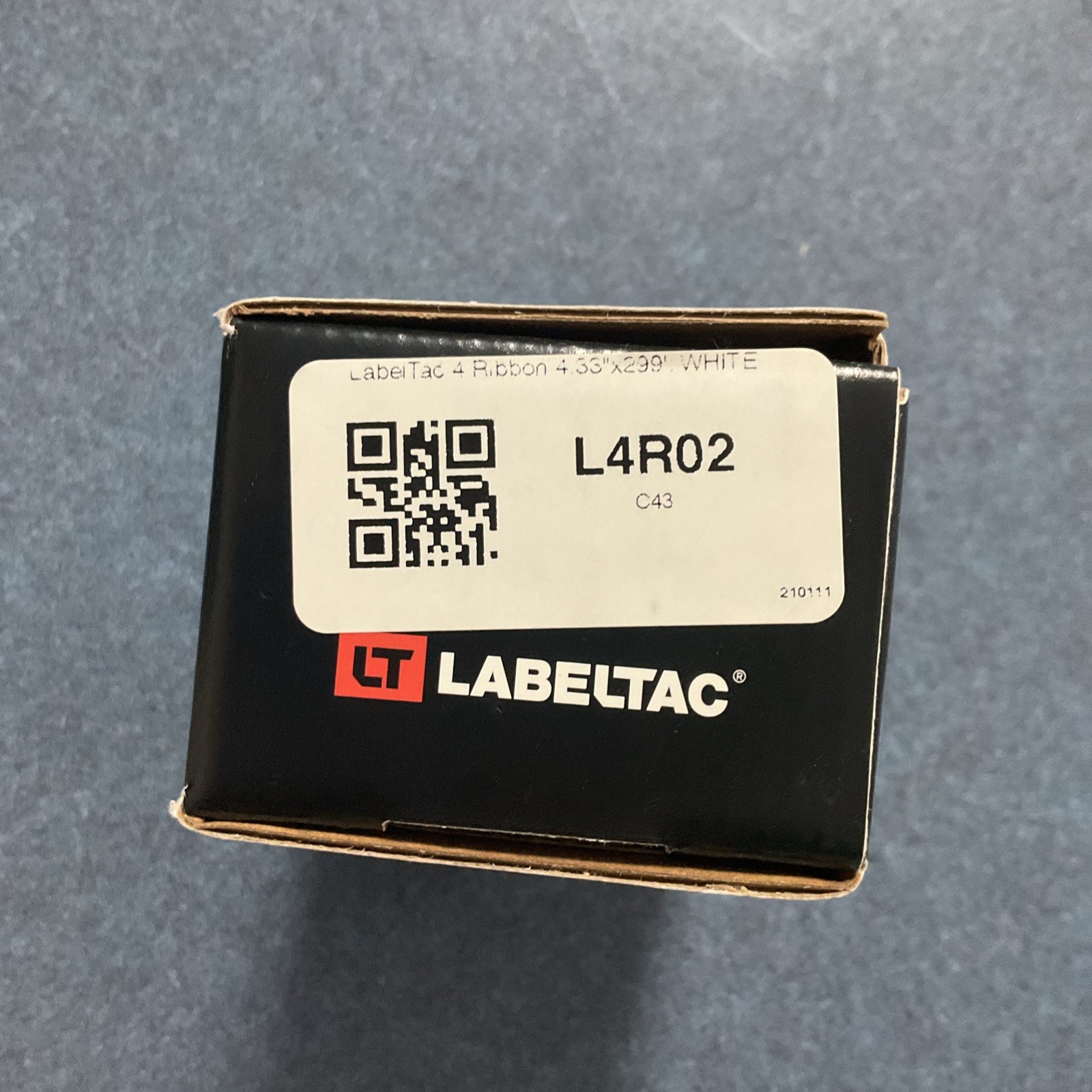 LabelTac LPR02 Pro x Model Standard Print Ribbon, White, 4.33″ x 984′ Roll