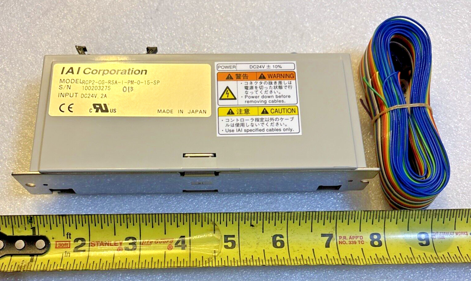 IAI Actuator Robo-Cylinder Servo Controller RCP2-CG-RSA-I-PM-0-15-SF & WIRE