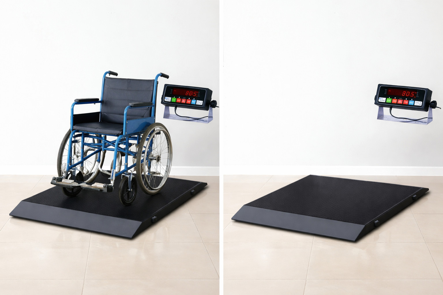 Prime Scales PS-1000WCS Ultra Portable Wheelchair Scale 31″Wx33″Lx2.5″H