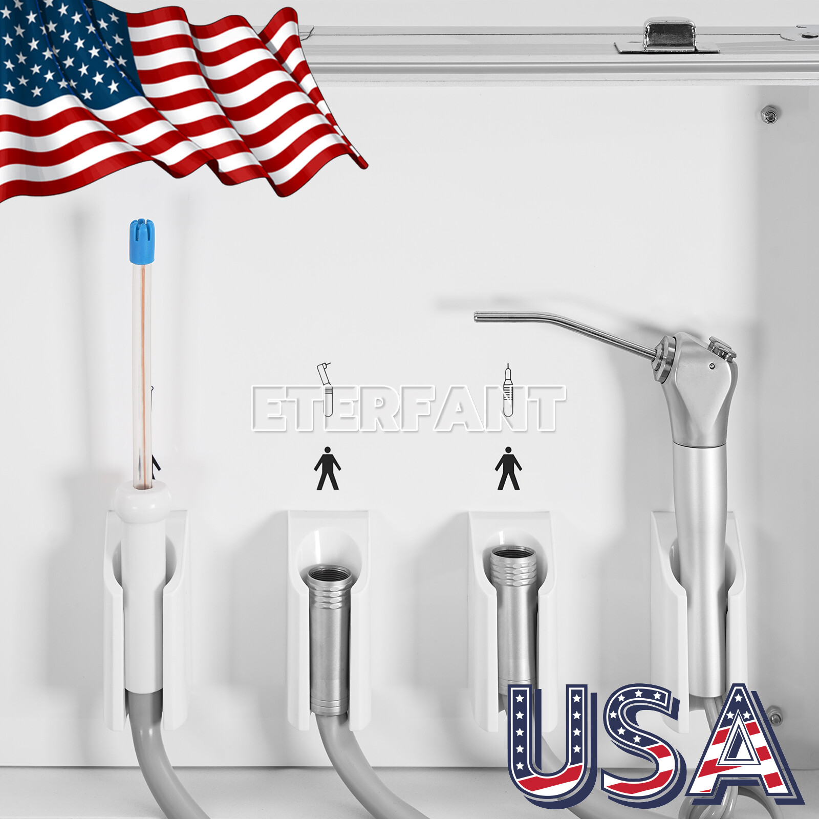 Dental Portable Suction System Delivery Unit with Air Compressor 4 Holes BD-402