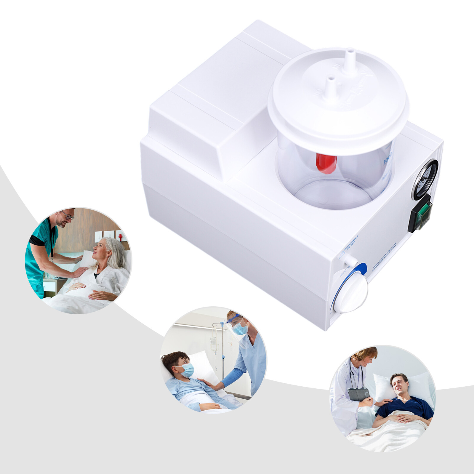 Portable Suction Machine Oil-Free Suction Help Device for Elderly Adult Child
