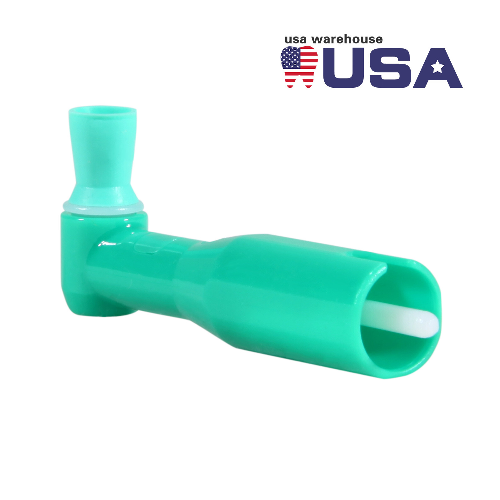 Dental Disposable Prophy Angles Soft Cup Latex Free Right Angle 90° Angle Green