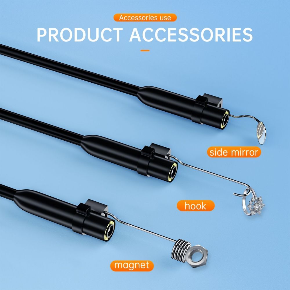 Direct Plug Endoscope iPhone iPad iOS Android phone Waterproof Inspect Camera US