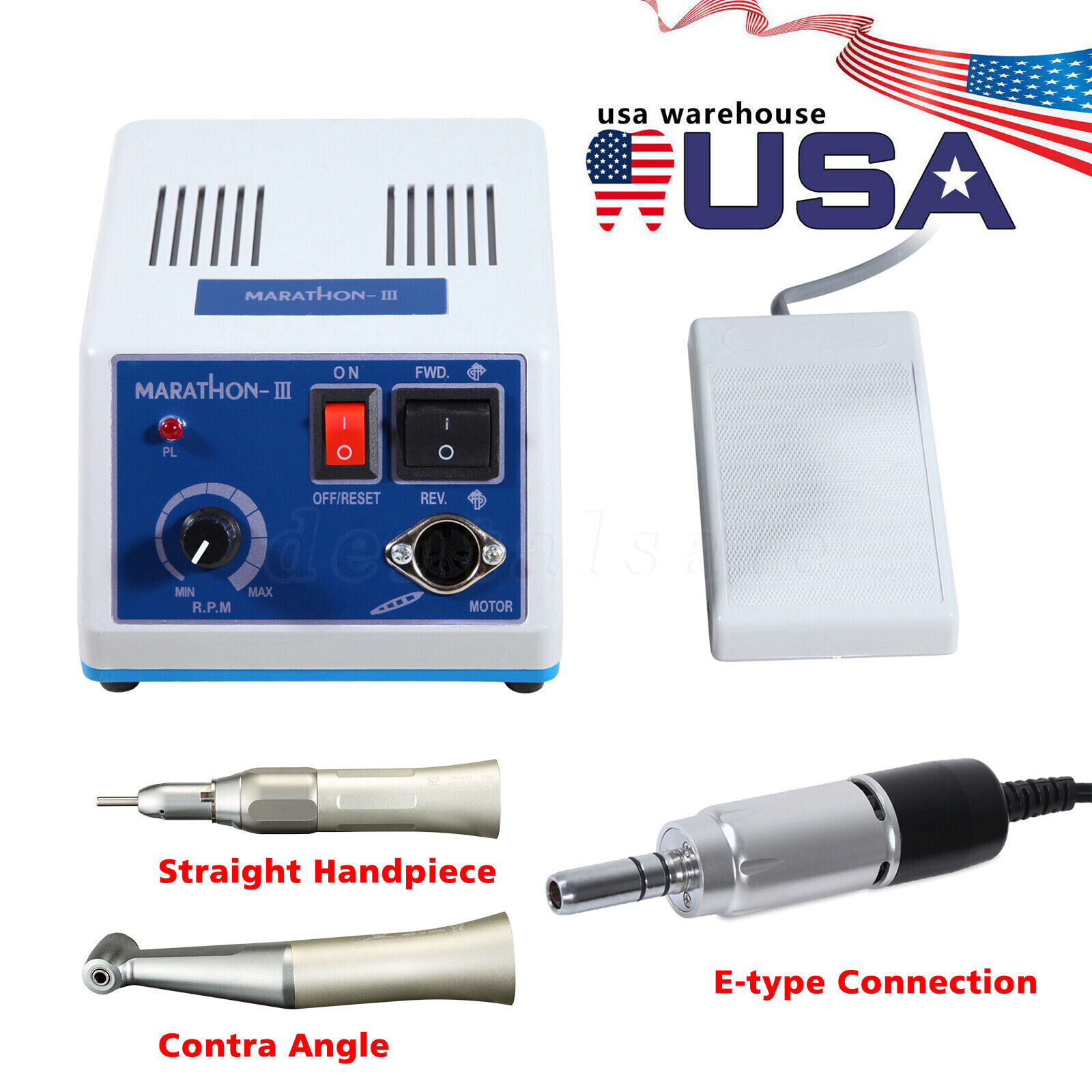 Marathon Dental Lab Micromotor Drill Polisher Machine N3 35K RPM Handpiece TXX