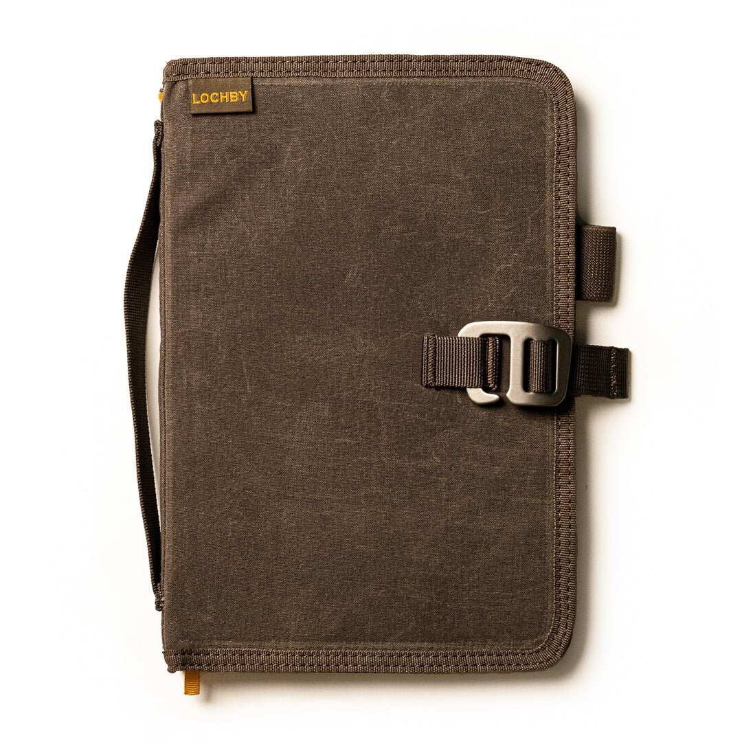 Lochby Field Journal Brown A5 Planner Cover | Water Resistant Waxed Canvas | New