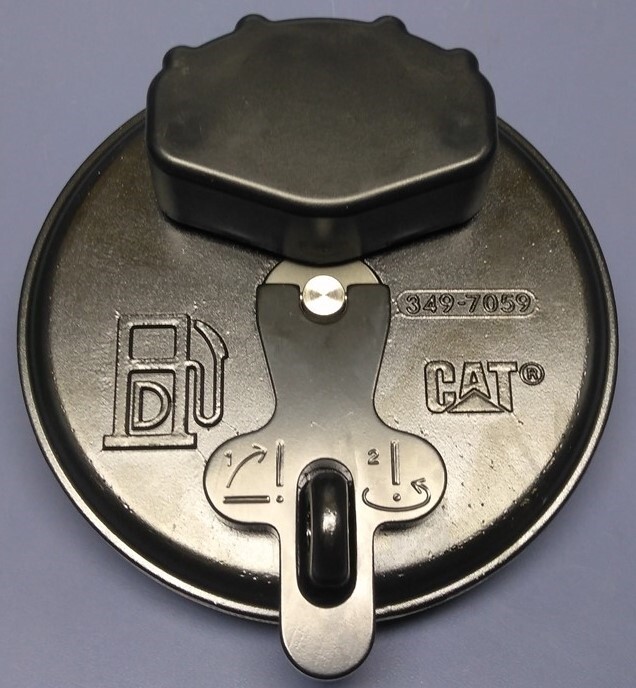 Genuine OEM Caterpillar CAT 349-7059 3497059 Fuel Tank Cap Black NEW