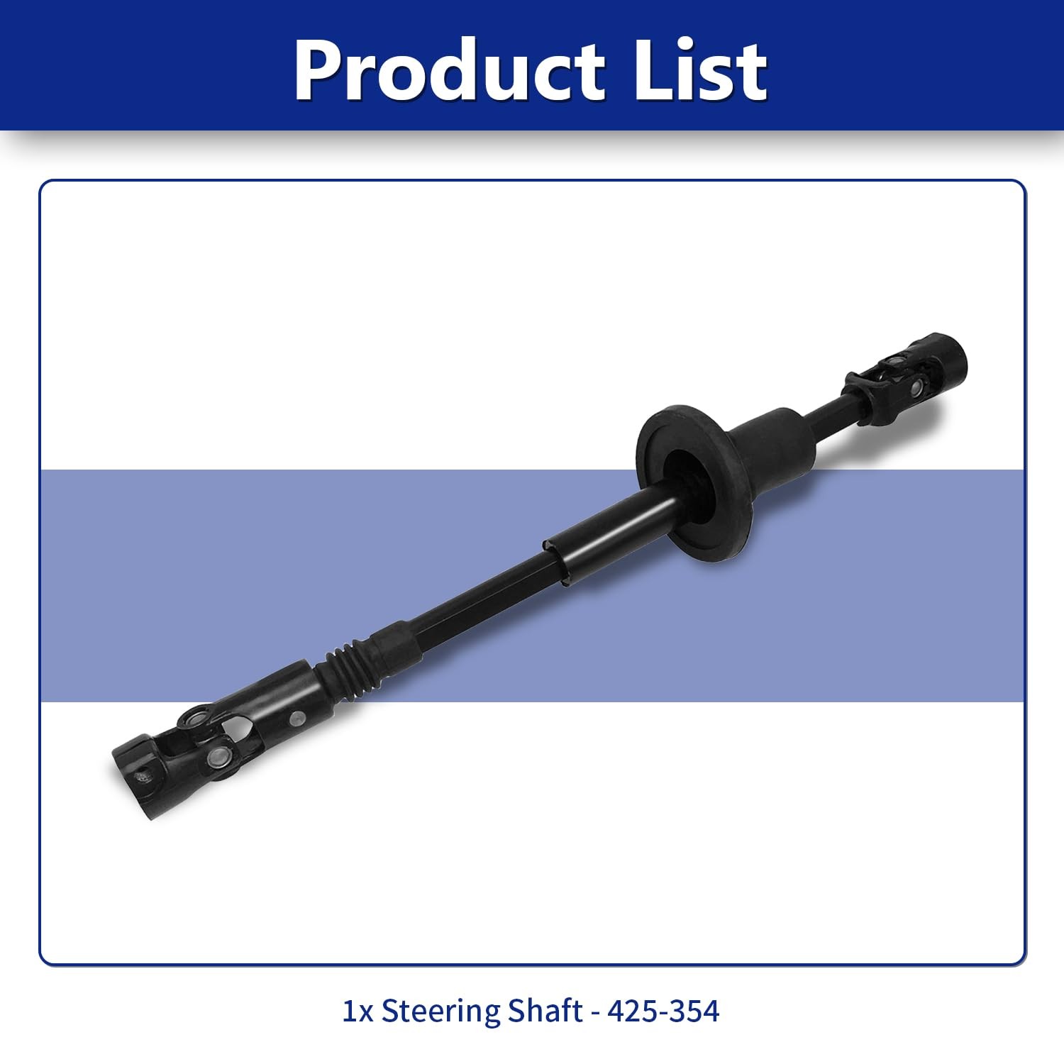 Lwr Steering Shaft w/ UJoint F150 97-03 04Herit Exp 01-02 F250 97-99 F75Z3B676CA