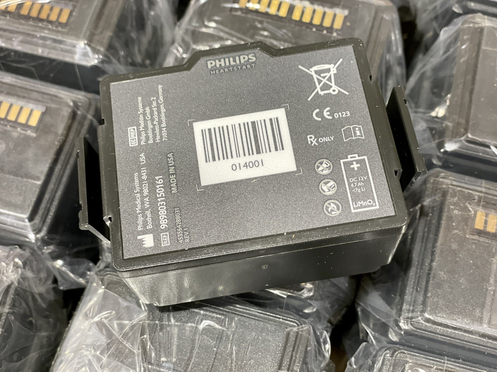 PHILIPS HeartStart FR3 Battery Model REF 989803150161