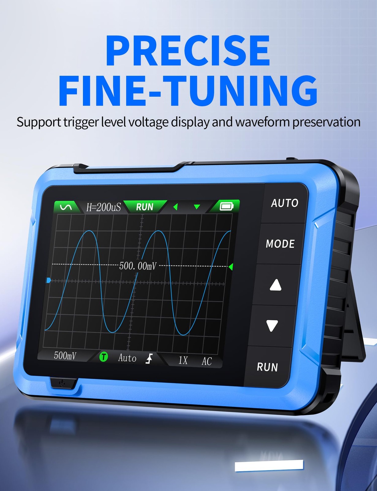FNIRSI DSO-510 Handheld Oscilloscope/DDS Signal Generator 2 in 1, Digital Portab
