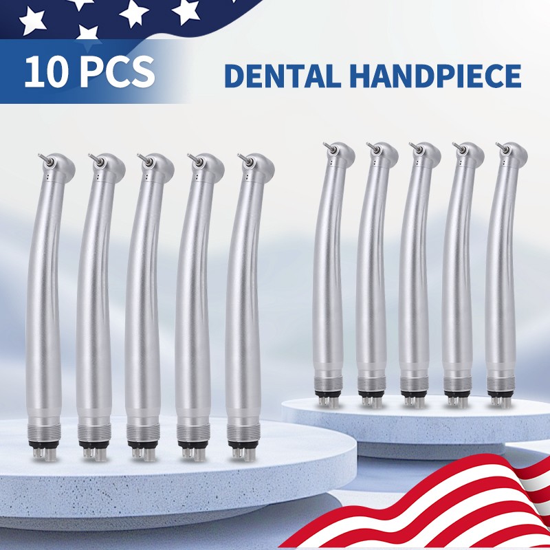 10 Pcs Dental High Speed Handpiece Air Turbine M4 4 Holes Fit NSK PANA MAX Type