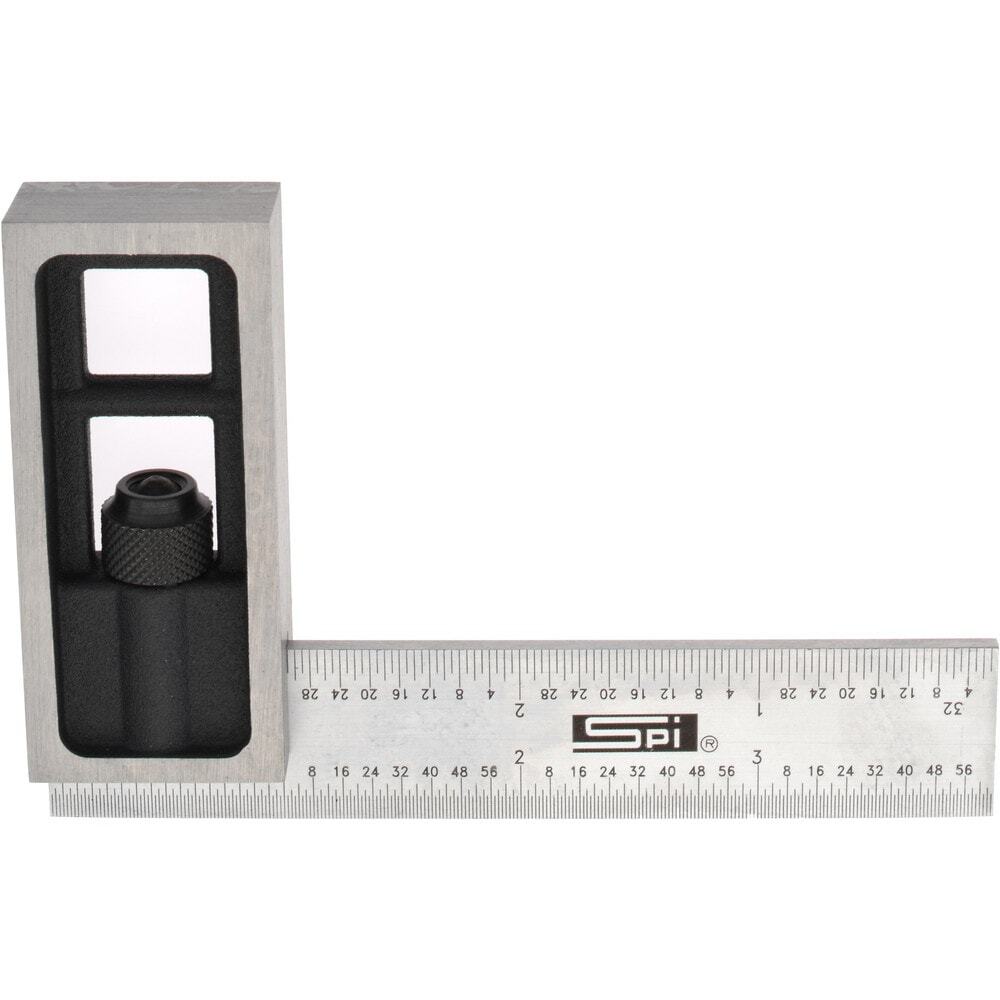 SPI 13-193-8 Adjustable Double Square: English & Metric Graduation, 4 inch Blade