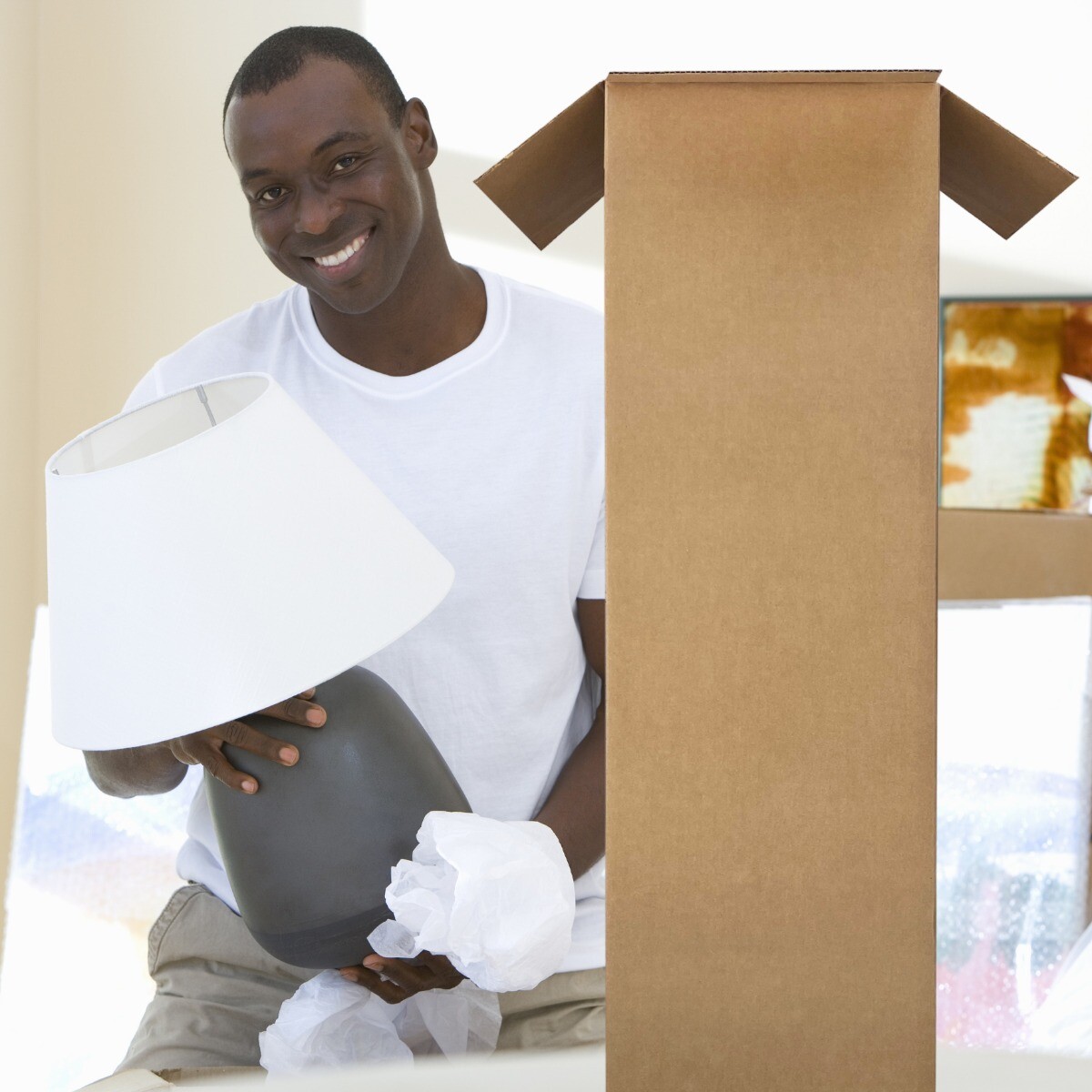 UBMOVE Tall Lamp Moving Boxes (5 Pack) Lamp Box Size 12″ x 12″ x 48″